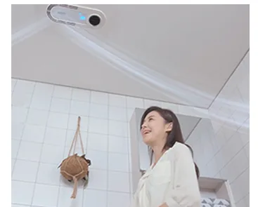 All-in-one bathroom ventilation heater fan ceiling unit