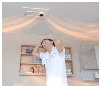 Bathroom ventilation fan installation view